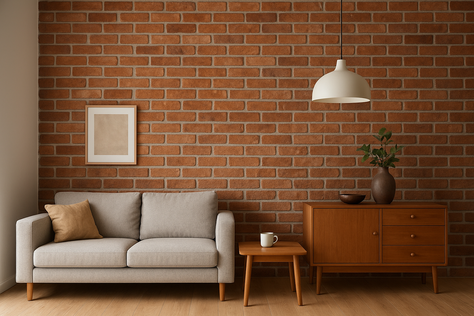 تاثیر آجر نما در طراحی داخلی